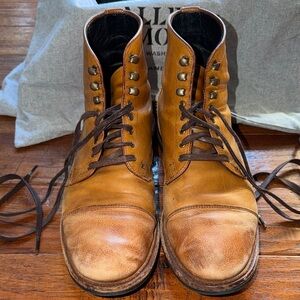 Allen Edmonds Landon Cap-Toe Lace up Boot, 9.5D Walnut